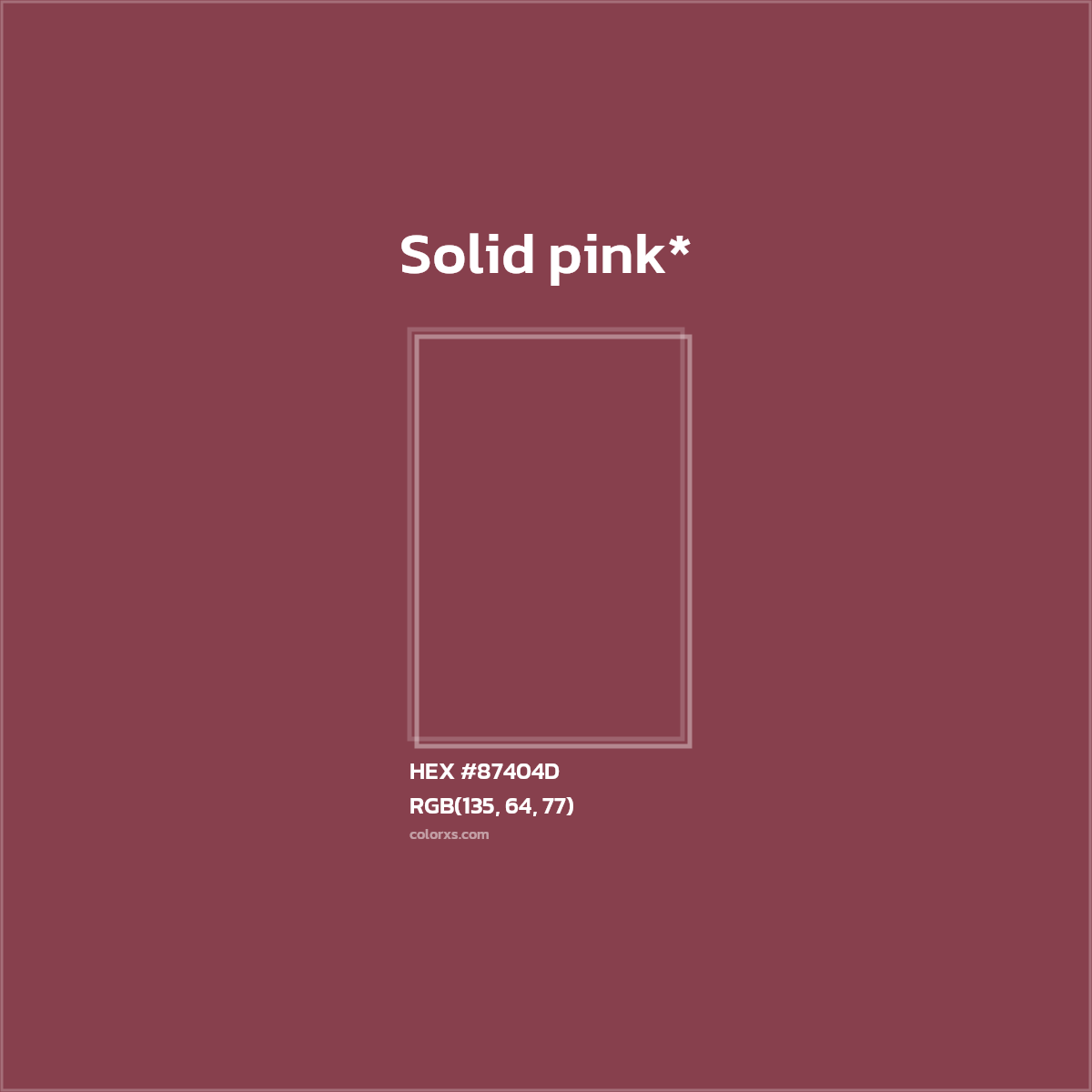 HEX #87404D Color Name, Color Code, Palettes, Similar Paints, Images