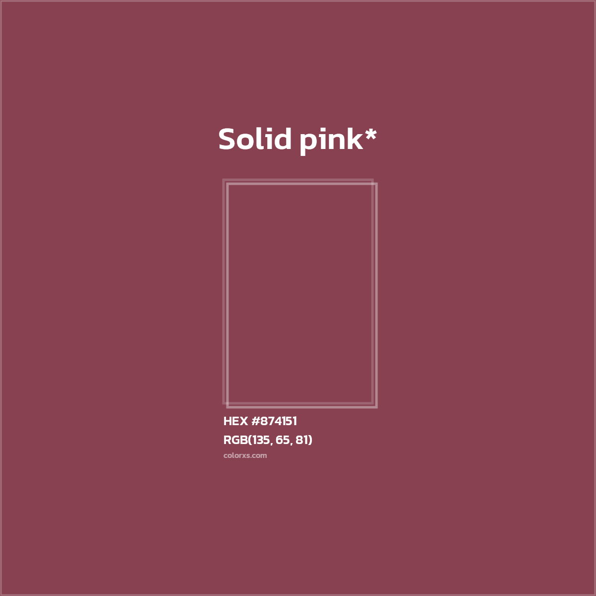 HEX #874151 Color Name, Color Code, Palettes, Similar Paints, Images
