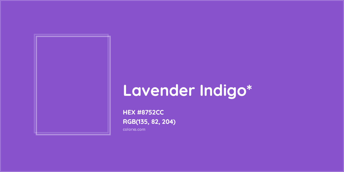 HEX #8752CC Color Name, Color Code, Palettes, Similar Paints, Images