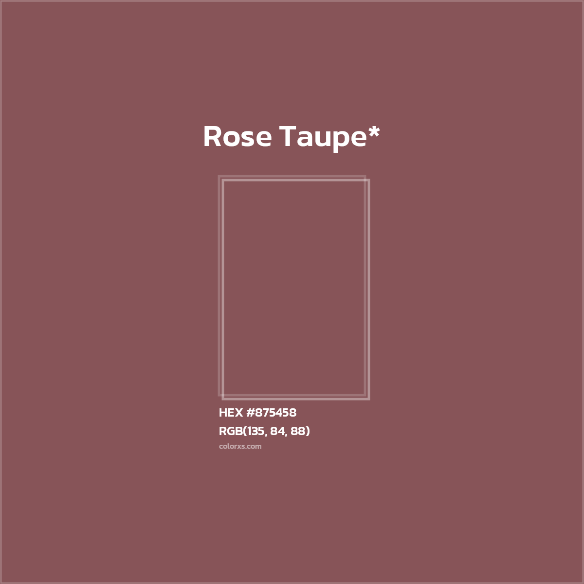 HEX #875458 Color Name, Color Code, Palettes, Similar Paints, Images
