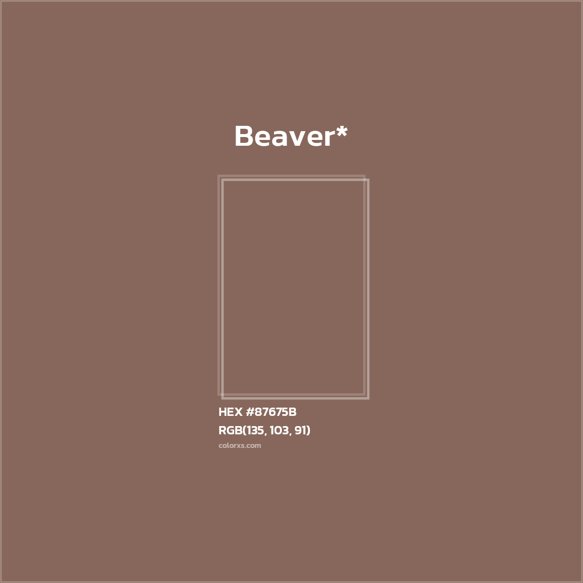 HEX #87675B Color Name, Color Code, Palettes, Similar Paints, Images