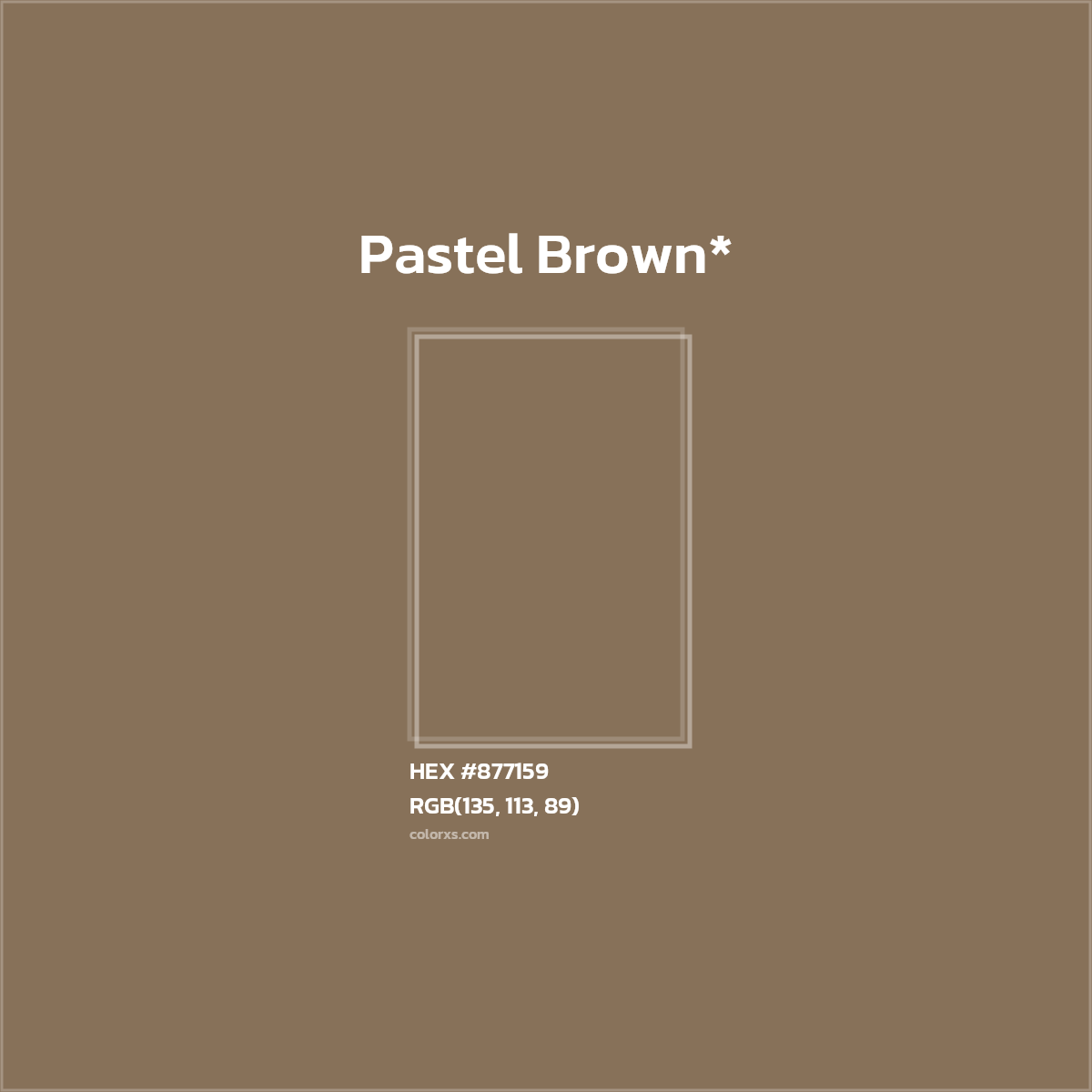 HEX #877159 Color Name, Color Code, Palettes, Similar Paints, Images