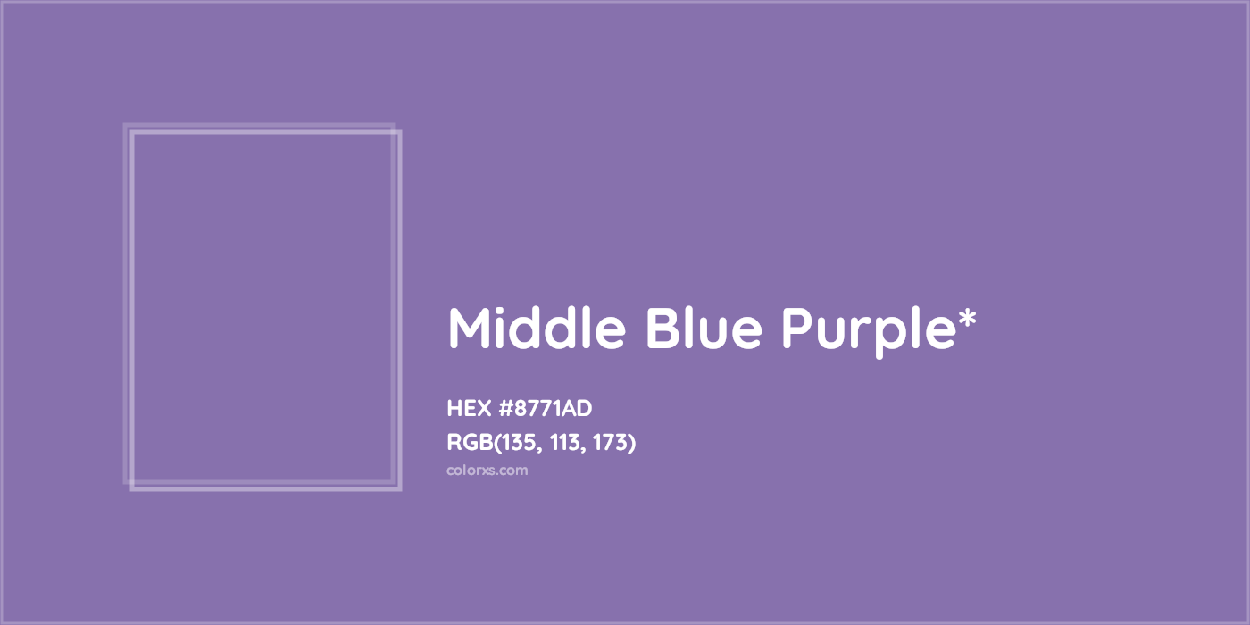 HEX #8771AD Color Name, Color Code, Palettes, Similar Paints, Images