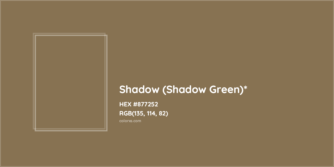 HEX #877252 Color Name, Color Code, Palettes, Similar Paints, Images