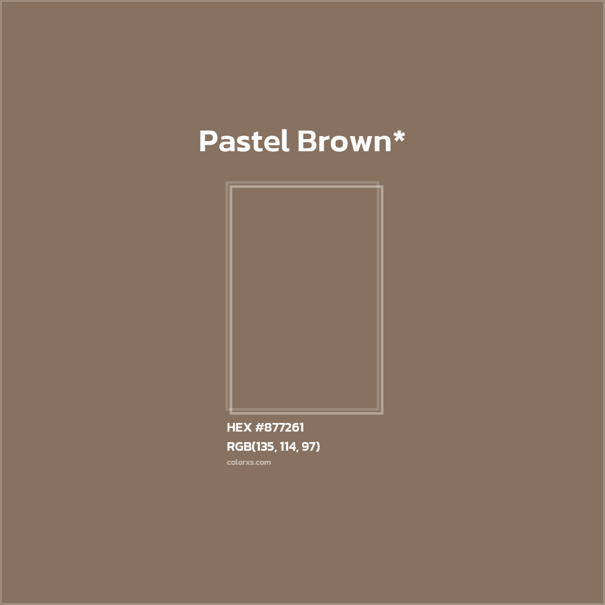 HEX #877261 Color Name, Color Code, Palettes, Similar Paints, Images