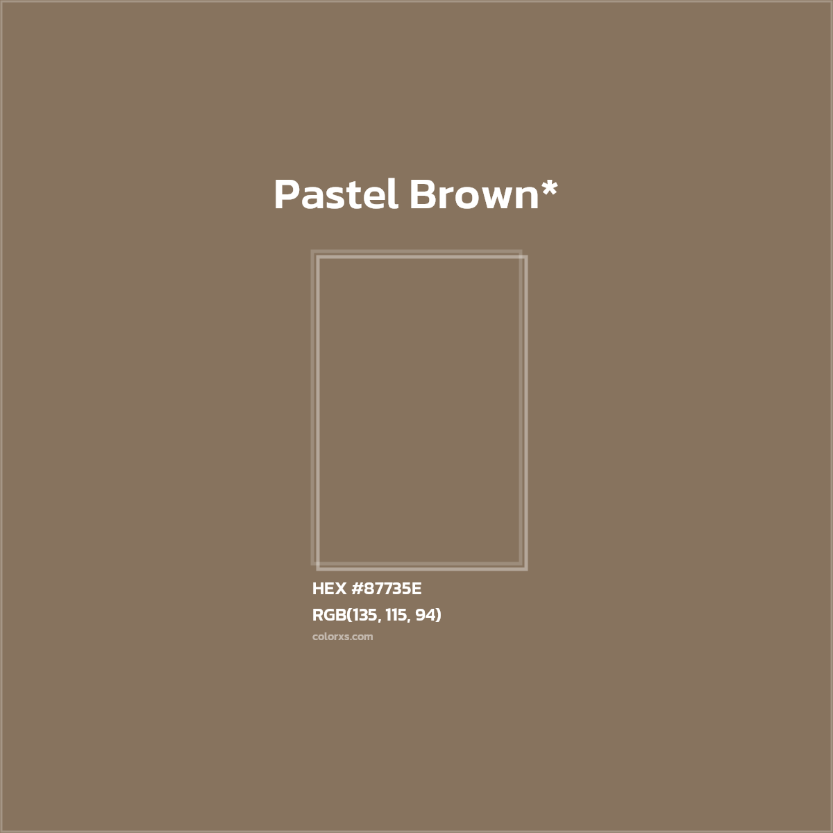 HEX #87735E Color Name, Color Code, Palettes, Similar Paints, Images