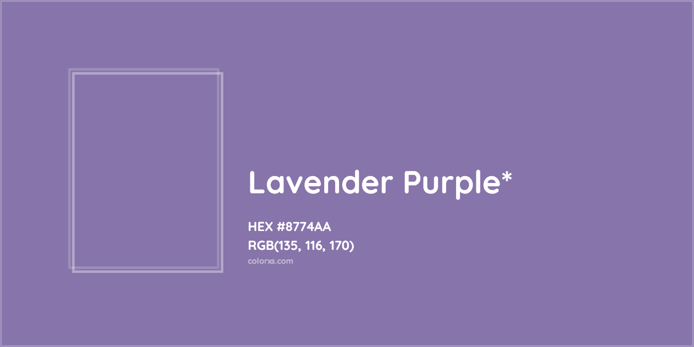 HEX #8774AA Color Name, Color Code, Palettes, Similar Paints, Images