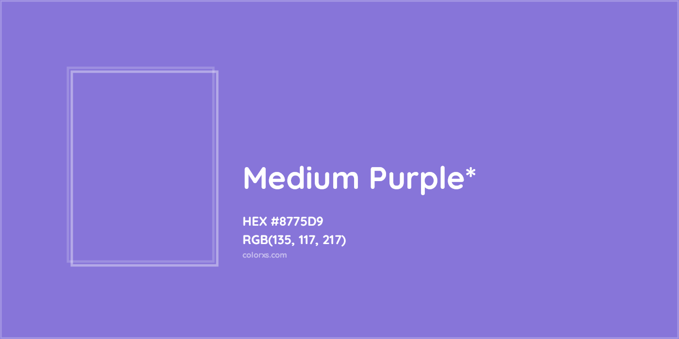 HEX #8775D9 Color Name, Color Code, Palettes, Similar Paints, Images