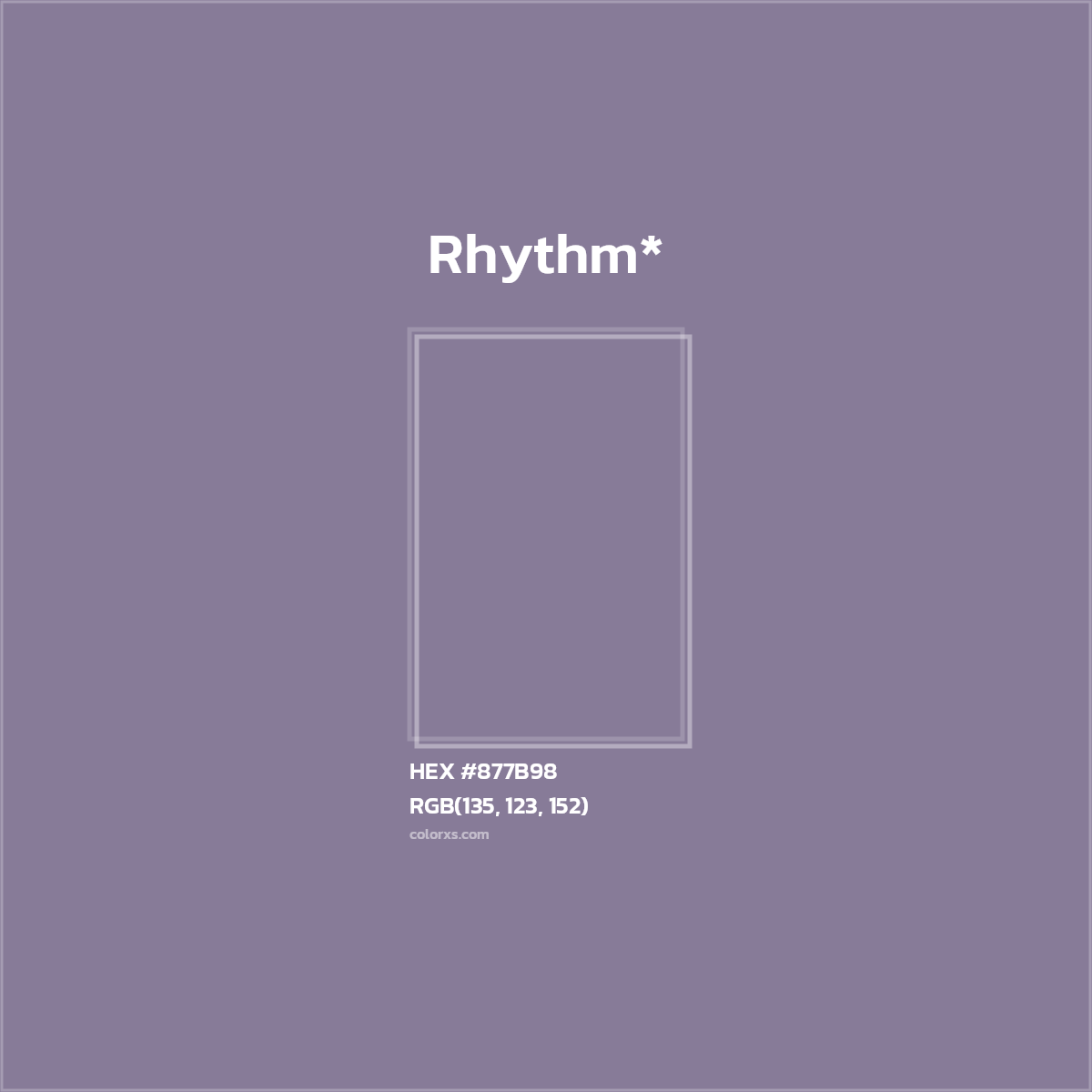 HEX #877B98 Color Name, Color Code, Palettes, Similar Paints, Images