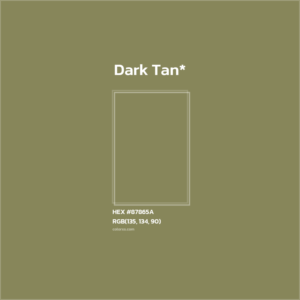 HEX #87865A Color Name, Color Code, Palettes, Similar Paints, Images