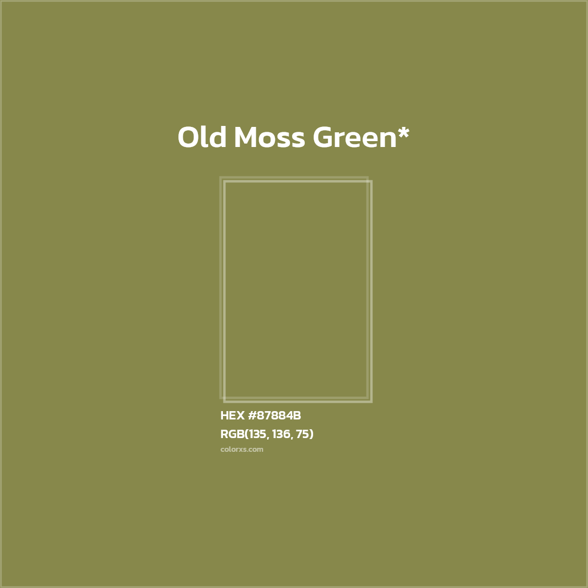 HEX #87884B Color Name, Color Code, Palettes, Similar Paints, Images