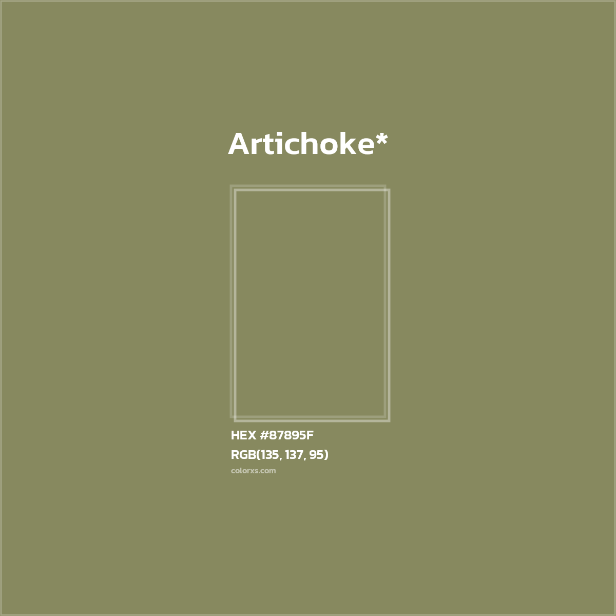 HEX #87895F Color Name, Color Code, Palettes, Similar Paints, Images