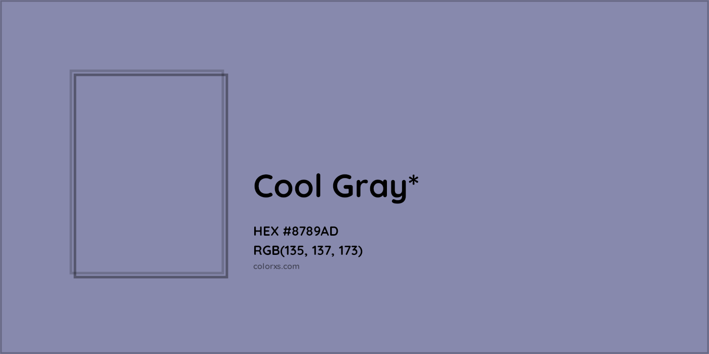 HEX #8789AD Color Name, Color Code, Palettes, Similar Paints, Images
