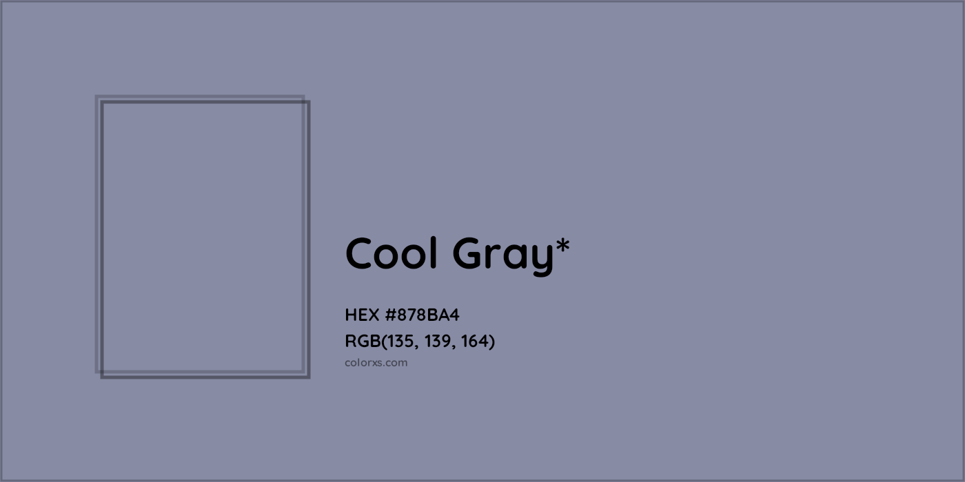 HEX #878BA4 Color Name, Color Code, Palettes, Similar Paints, Images