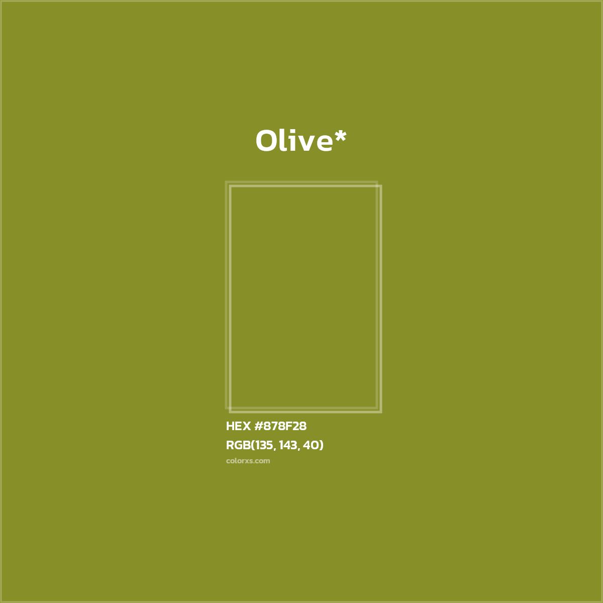 HEX #878F28 Color Name, Color Code, Palettes, Similar Paints, Images