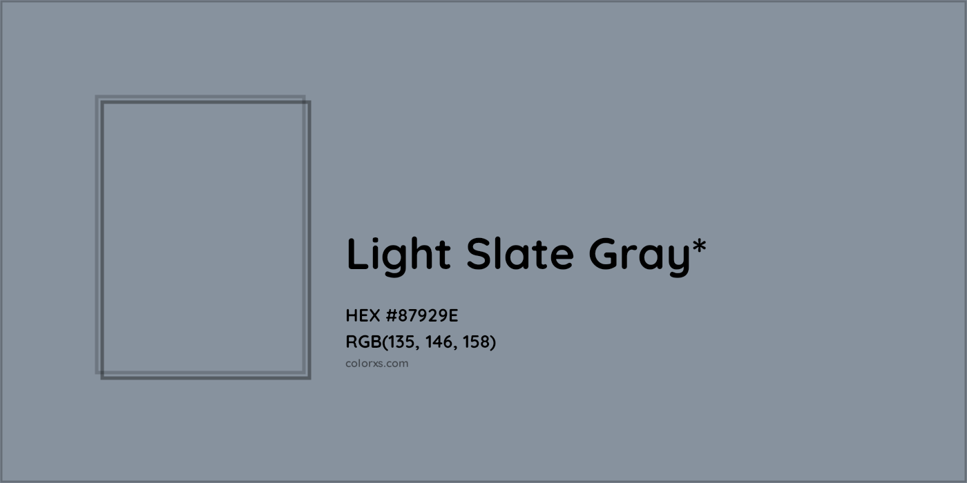 HEX #87929E Color Name, Color Code, Palettes, Similar Paints, Images