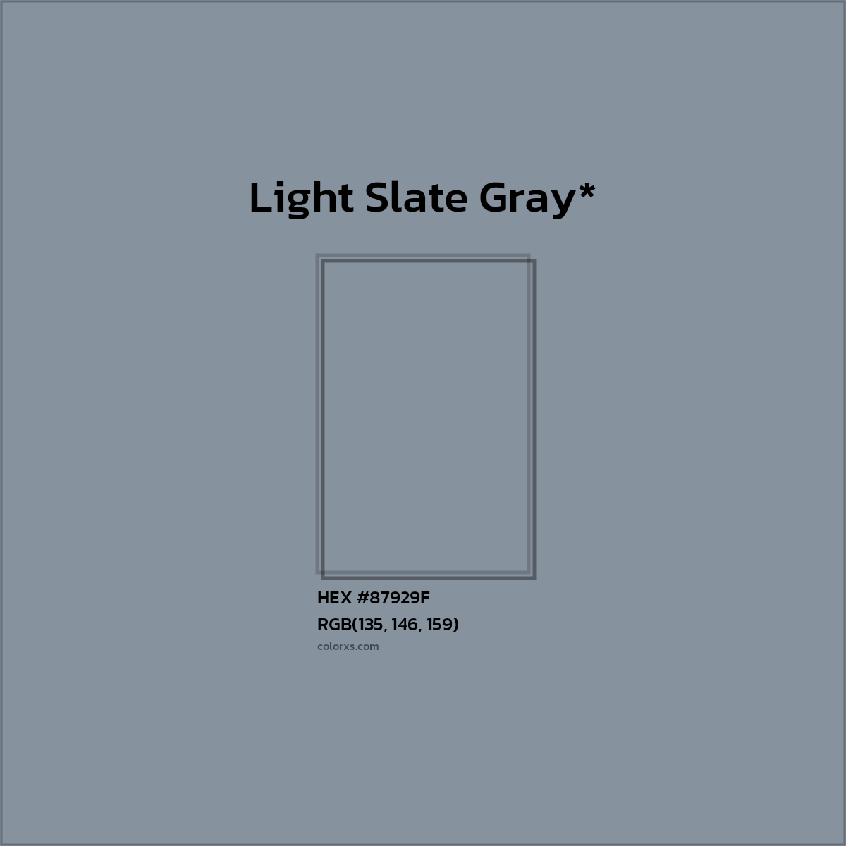 HEX #87929F Color Name, Color Code, Palettes, Similar Paints, Images