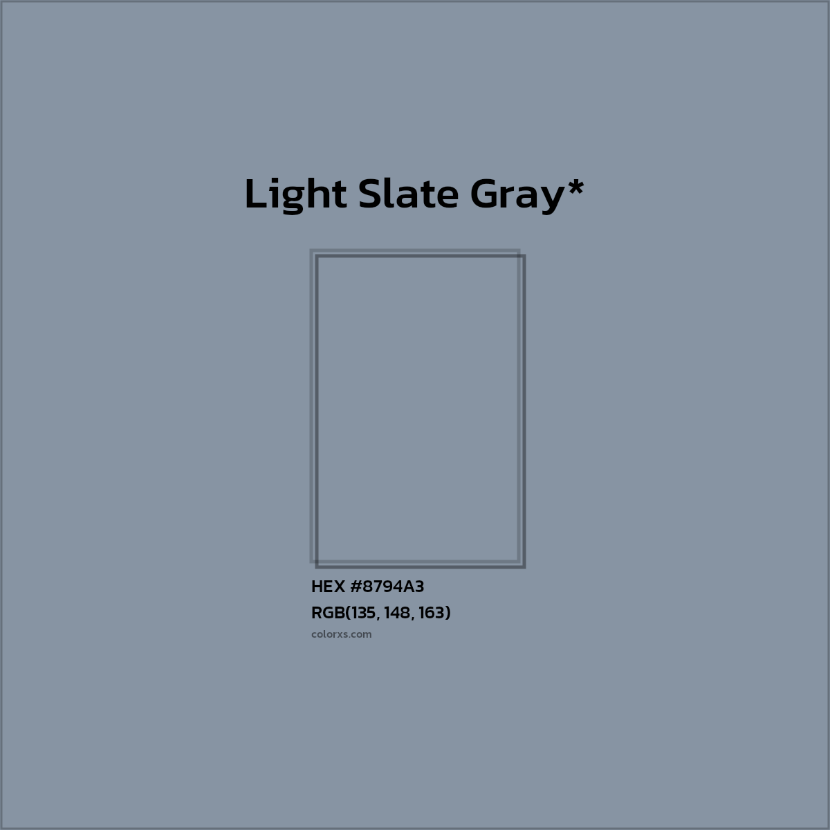 HEX #8794A3 Color Name, Color Code, Palettes, Similar Paints, Images