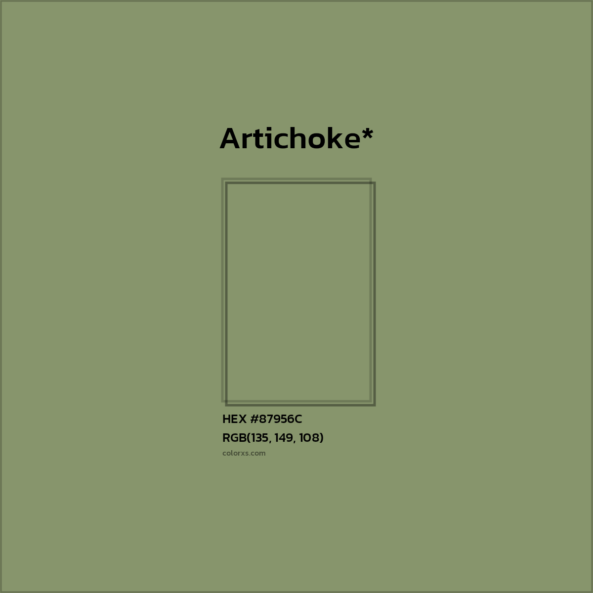 HEX #87956C Color Name, Color Code, Palettes, Similar Paints, Images