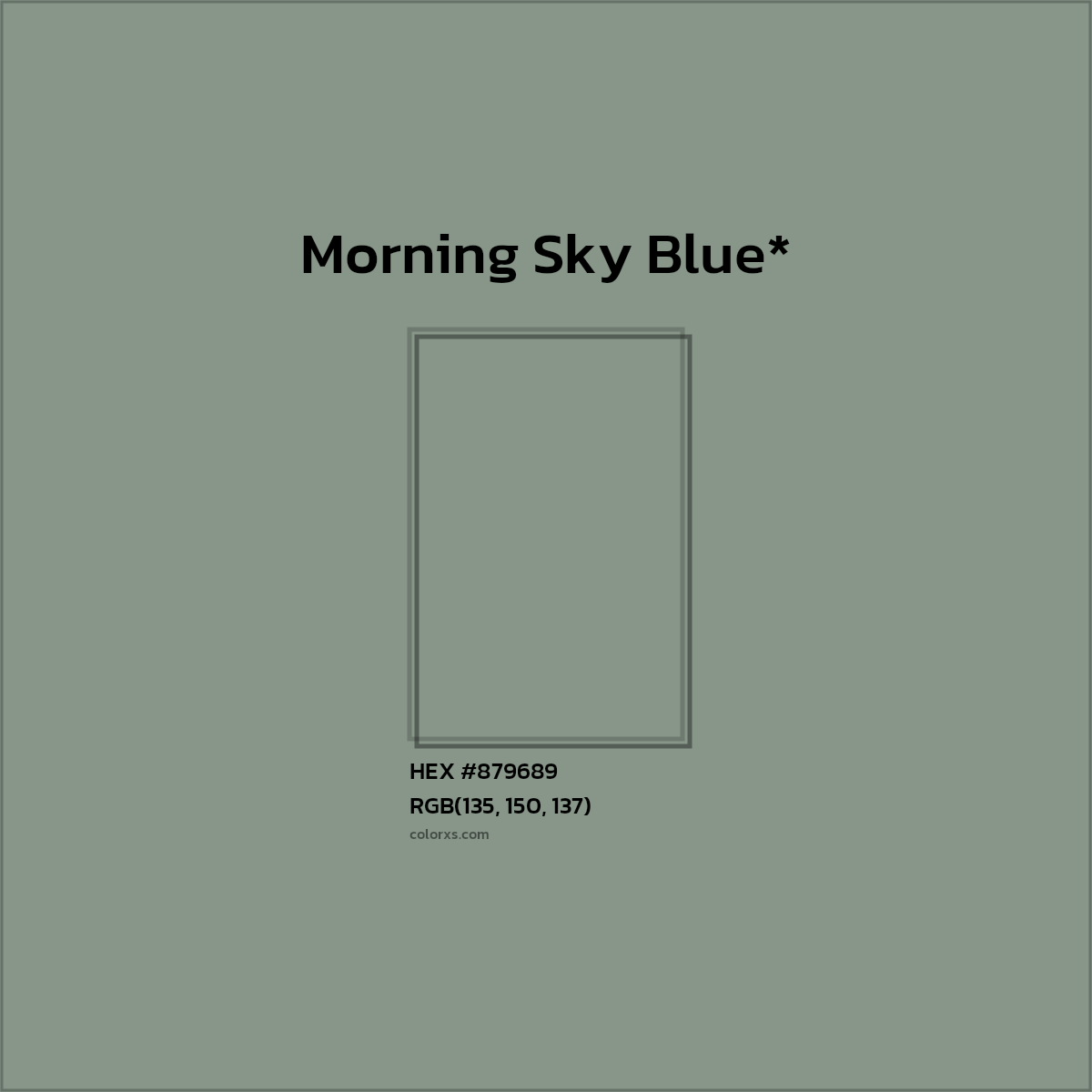 HEX #879689 Color Name, Color Code, Palettes, Similar Paints, Images