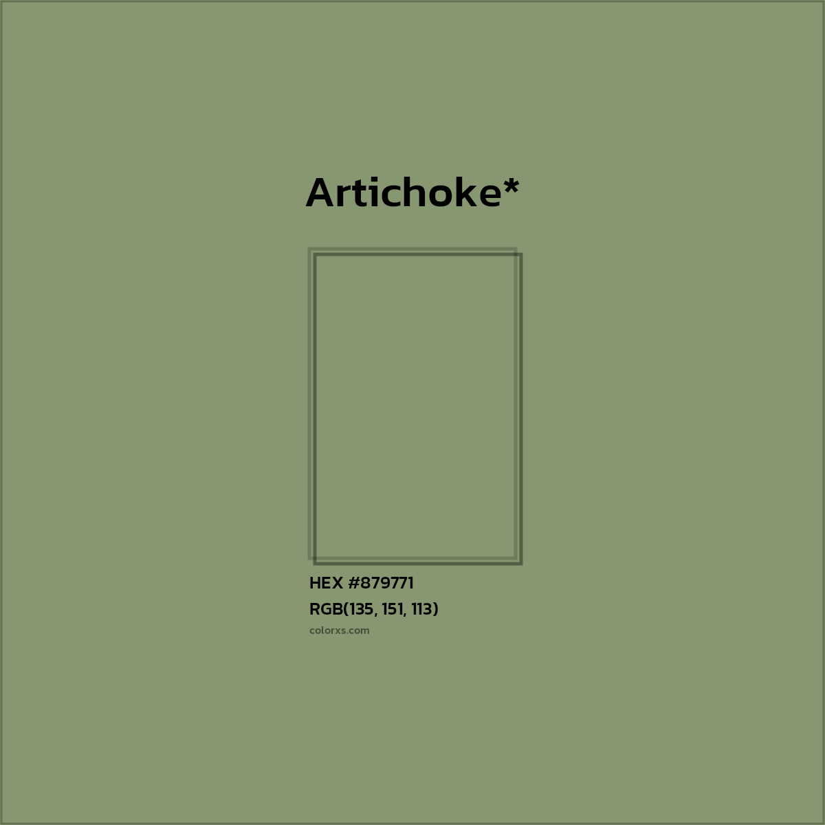 HEX #879771 Color Name, Color Code, Palettes, Similar Paints, Images