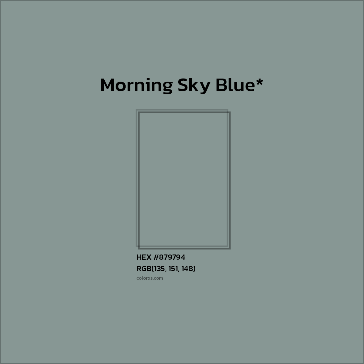 HEX #879794 Color Name, Color Code, Palettes, Similar Paints, Images