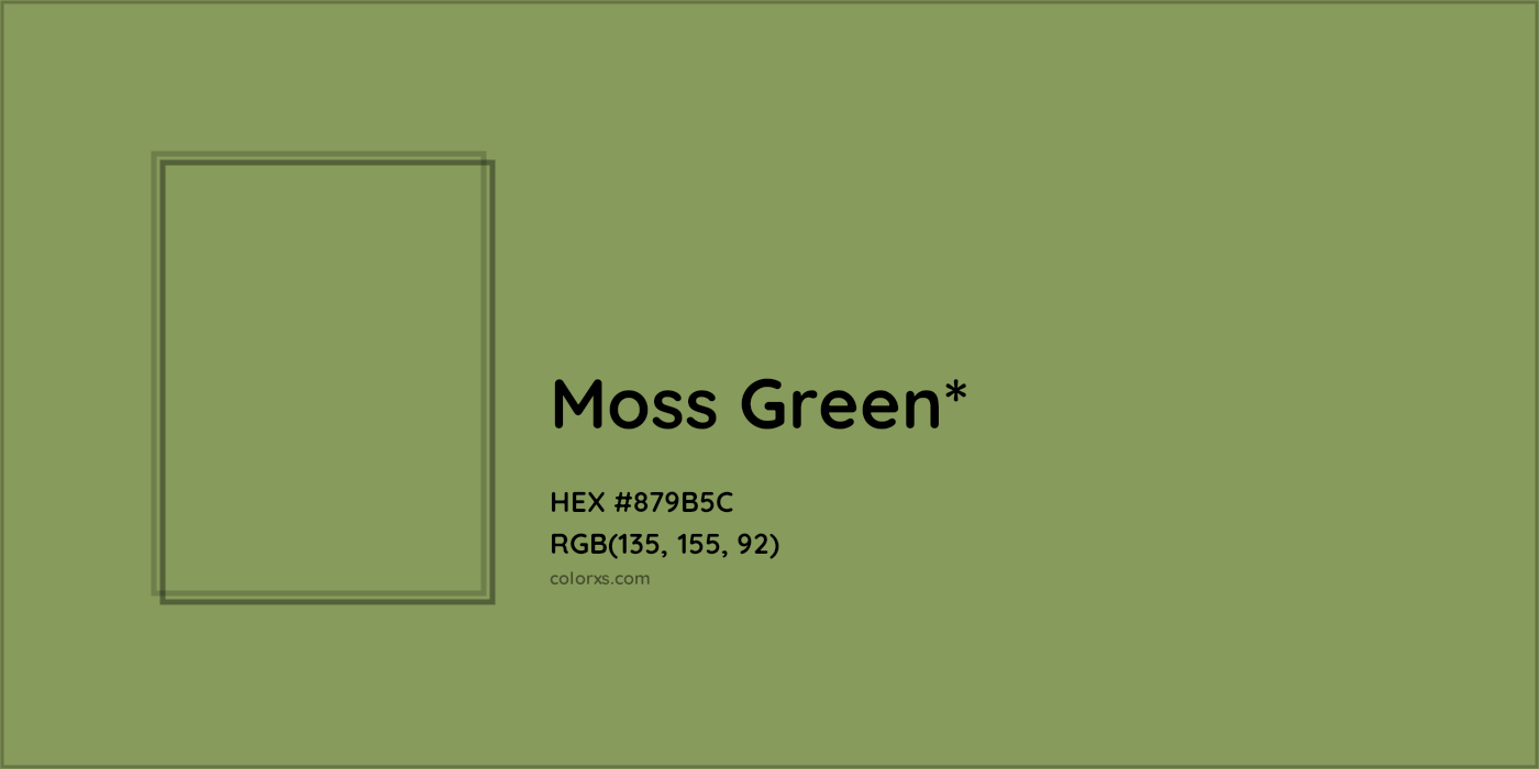 HEX #879B5C Color Name, Color Code, Palettes, Similar Paints, Images