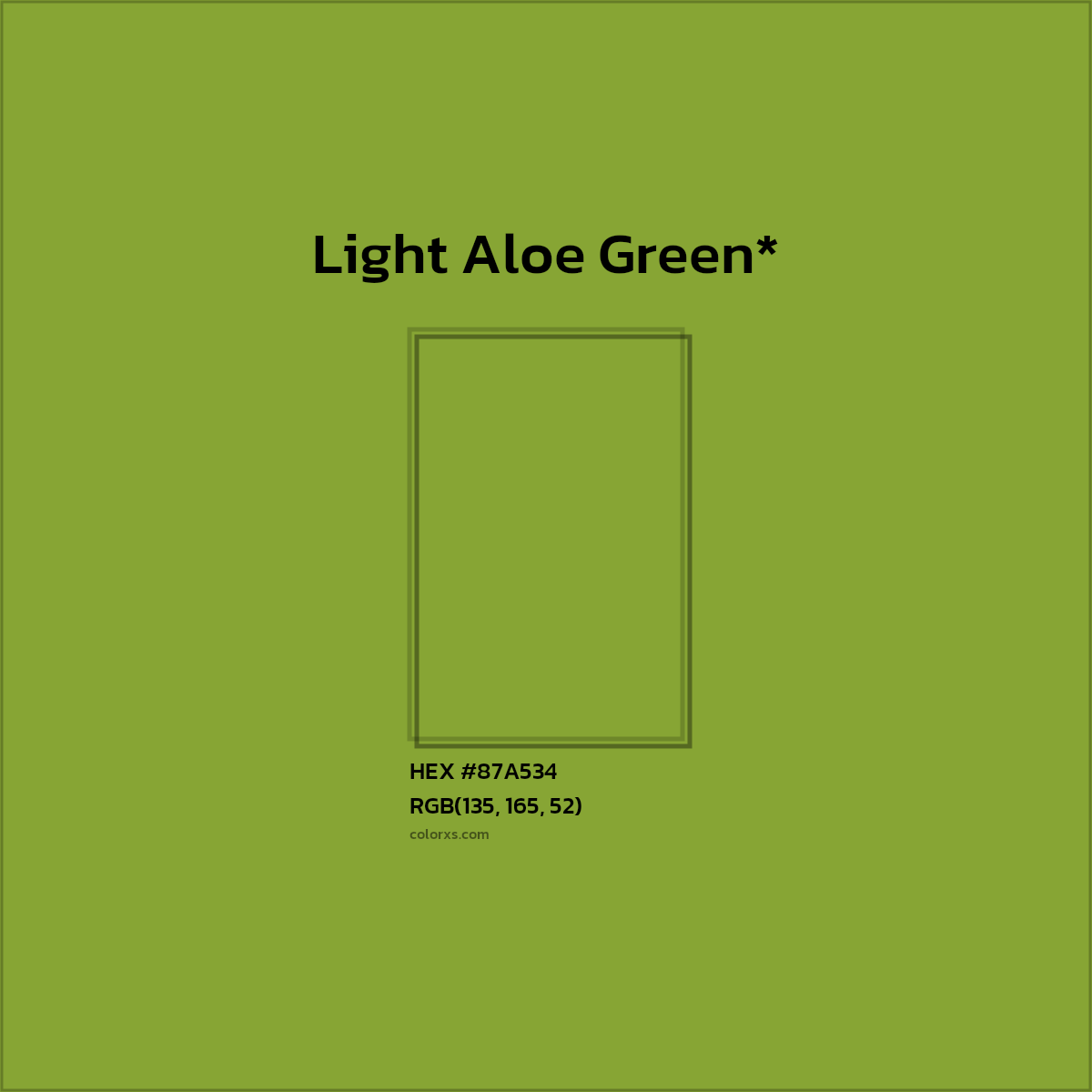 HEX #87A534 Color Name, Color Code, Palettes, Similar Paints, Images