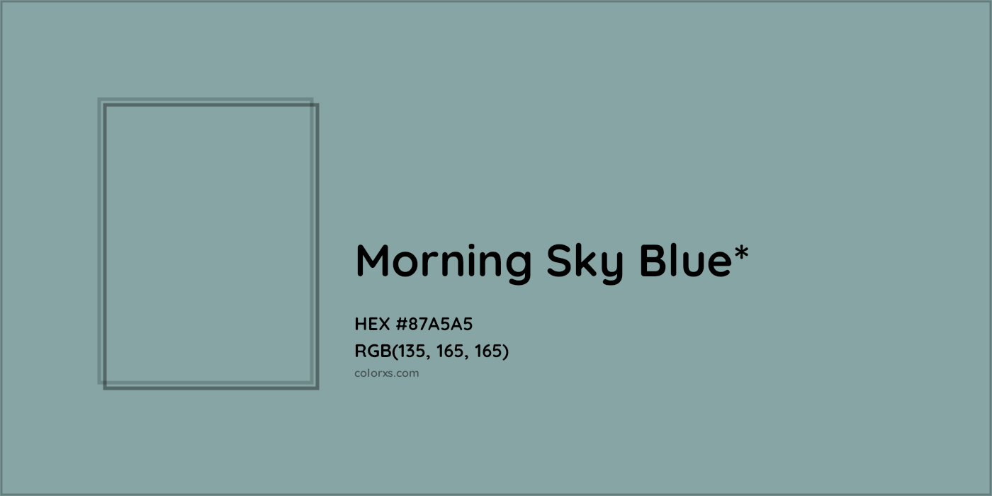 HEX #87A5A5 Color Name, Color Code, Palettes, Similar Paints, Images