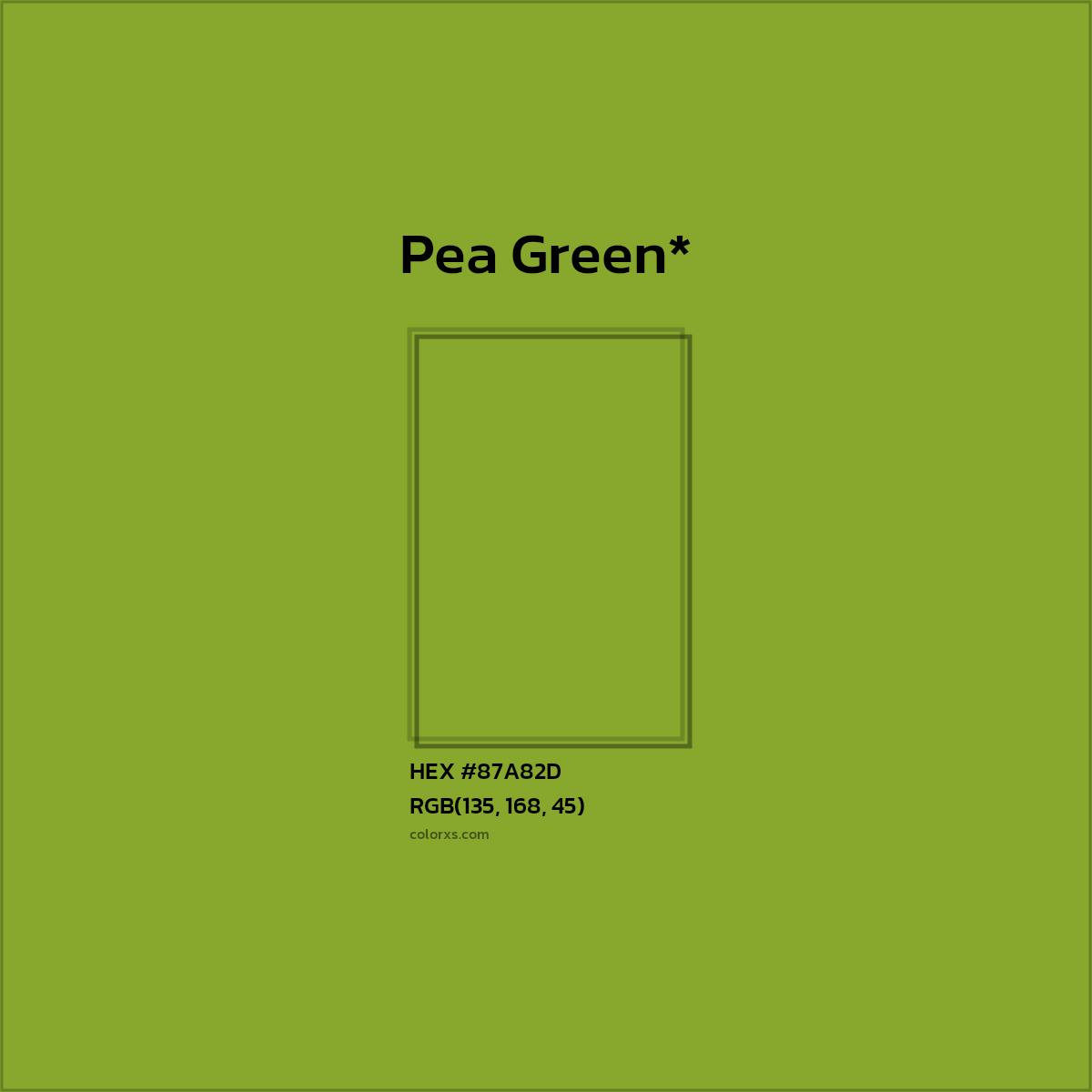 HEX #87A82D Color Name, Color Code, Palettes, Similar Paints, Images