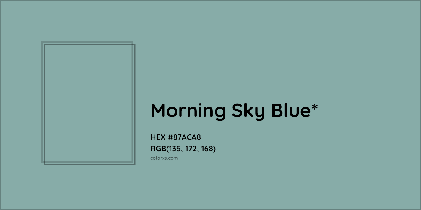 HEX #87ACA8 Color Name, Color Code, Palettes, Similar Paints, Images