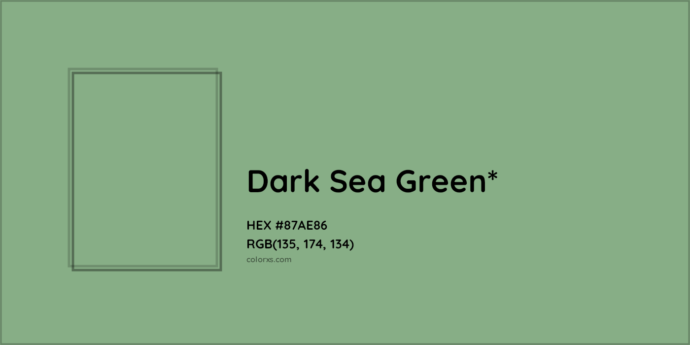 HEX #87AE86 Color Name, Color Code, Palettes, Similar Paints, Images