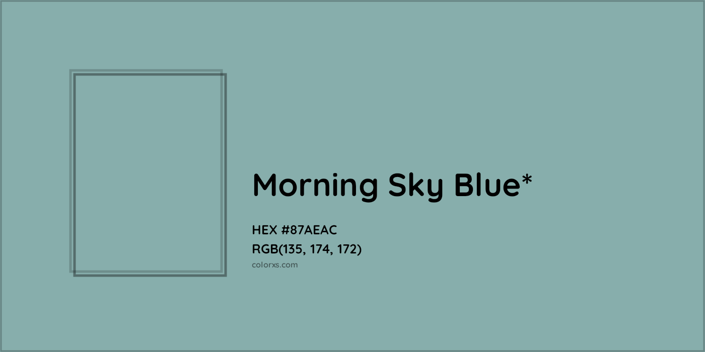HEX #87AEAC Color Name, Color Code, Palettes, Similar Paints, Images