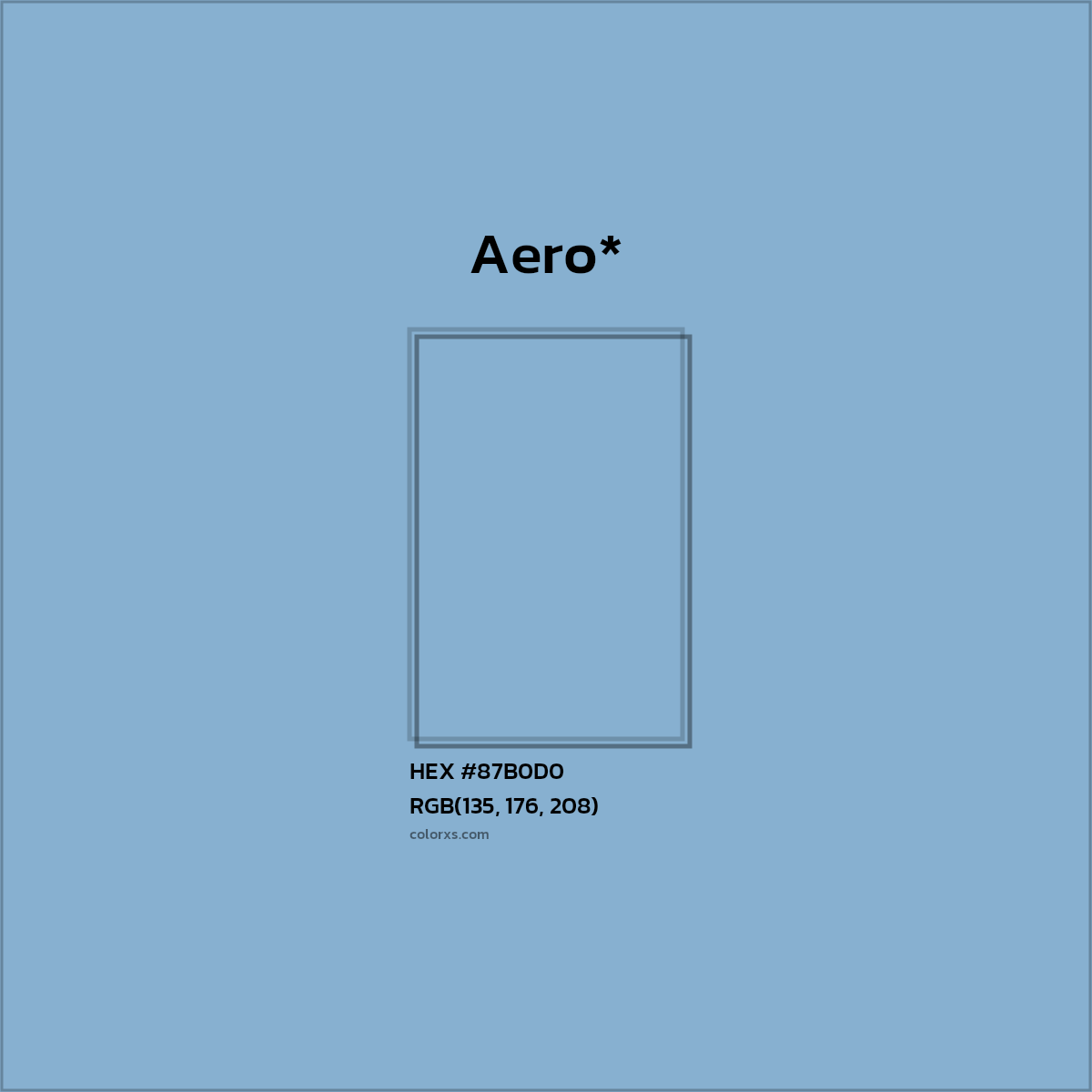 HEX #87B0D0 Color Name, Color Code, Palettes, Similar Paints, Images