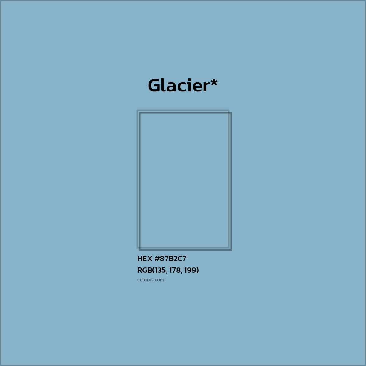 HEX #87B2C7 Color Name, Color Code, Palettes, Similar Paints, Images