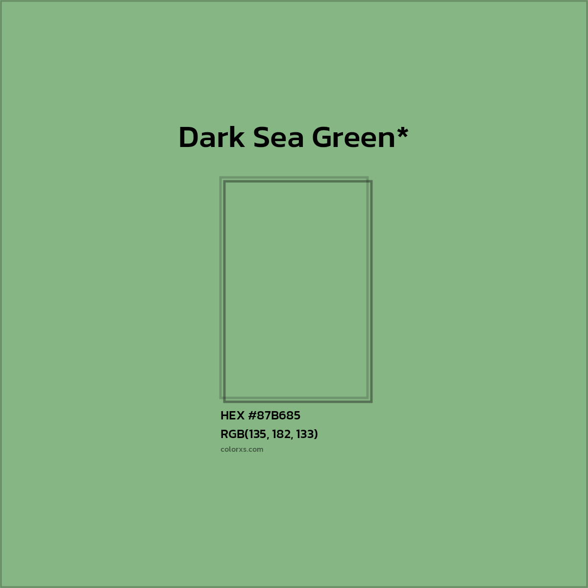HEX #87B685 Color Name, Color Code, Palettes, Similar Paints, Images