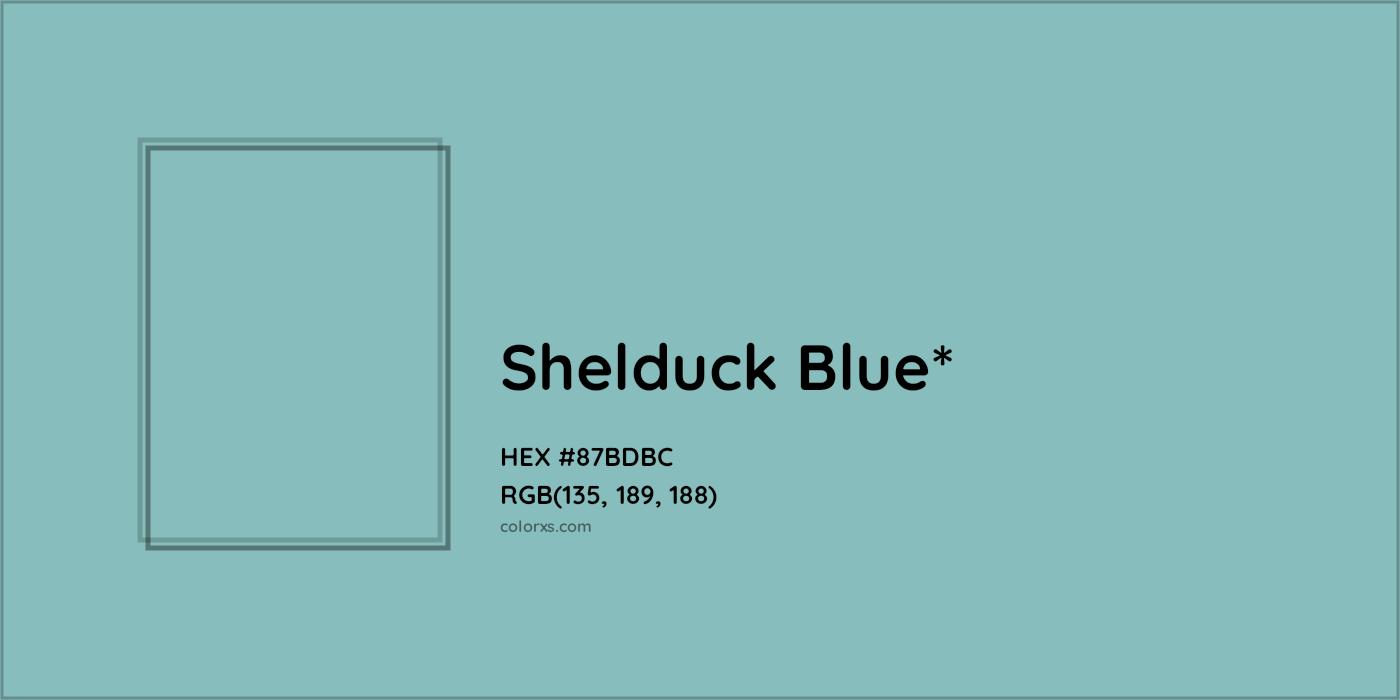 HEX #87BDBC Color Name, Color Code, Palettes, Similar Paints, Images