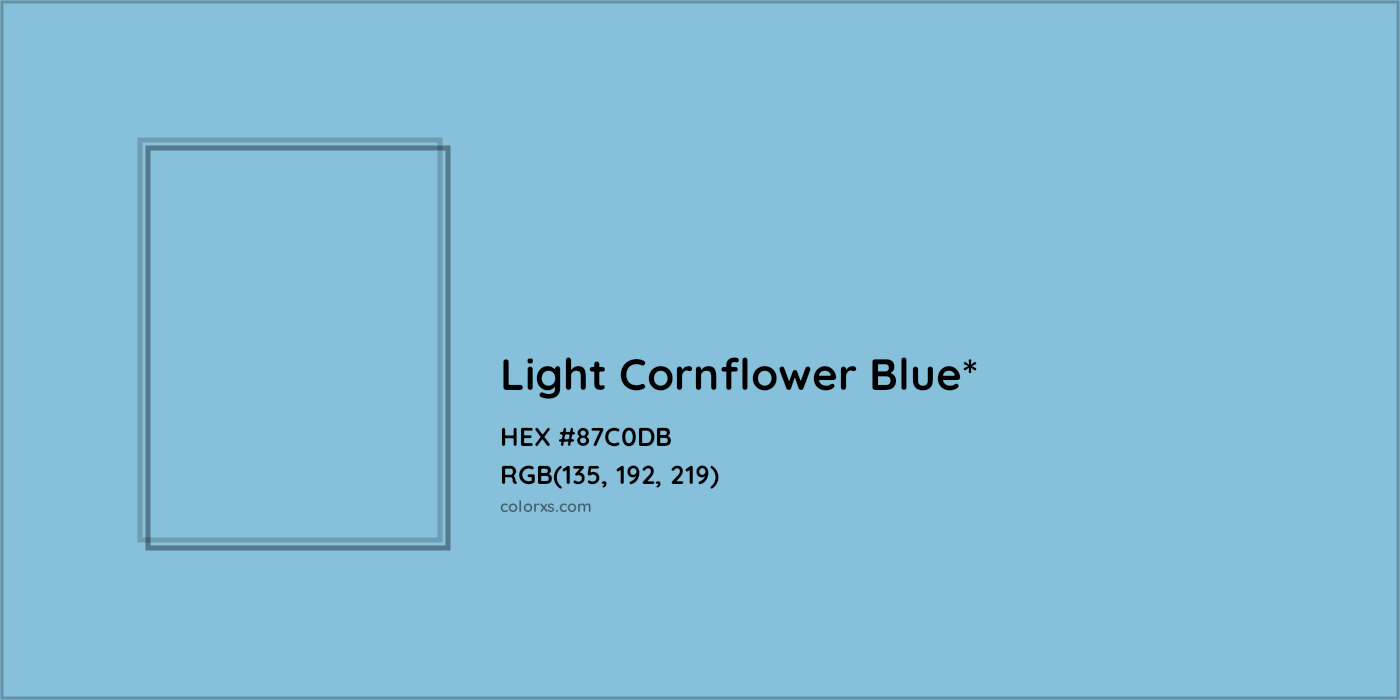 HEX #87C0DB Color Name, Color Code, Palettes, Similar Paints, Images