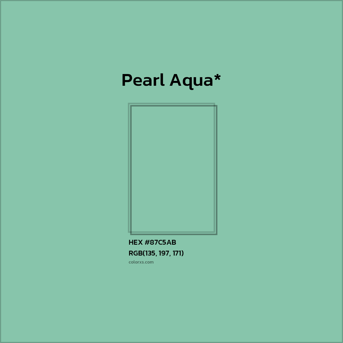 HEX #87C5AB Color Name, Color Code, Palettes, Similar Paints, Images