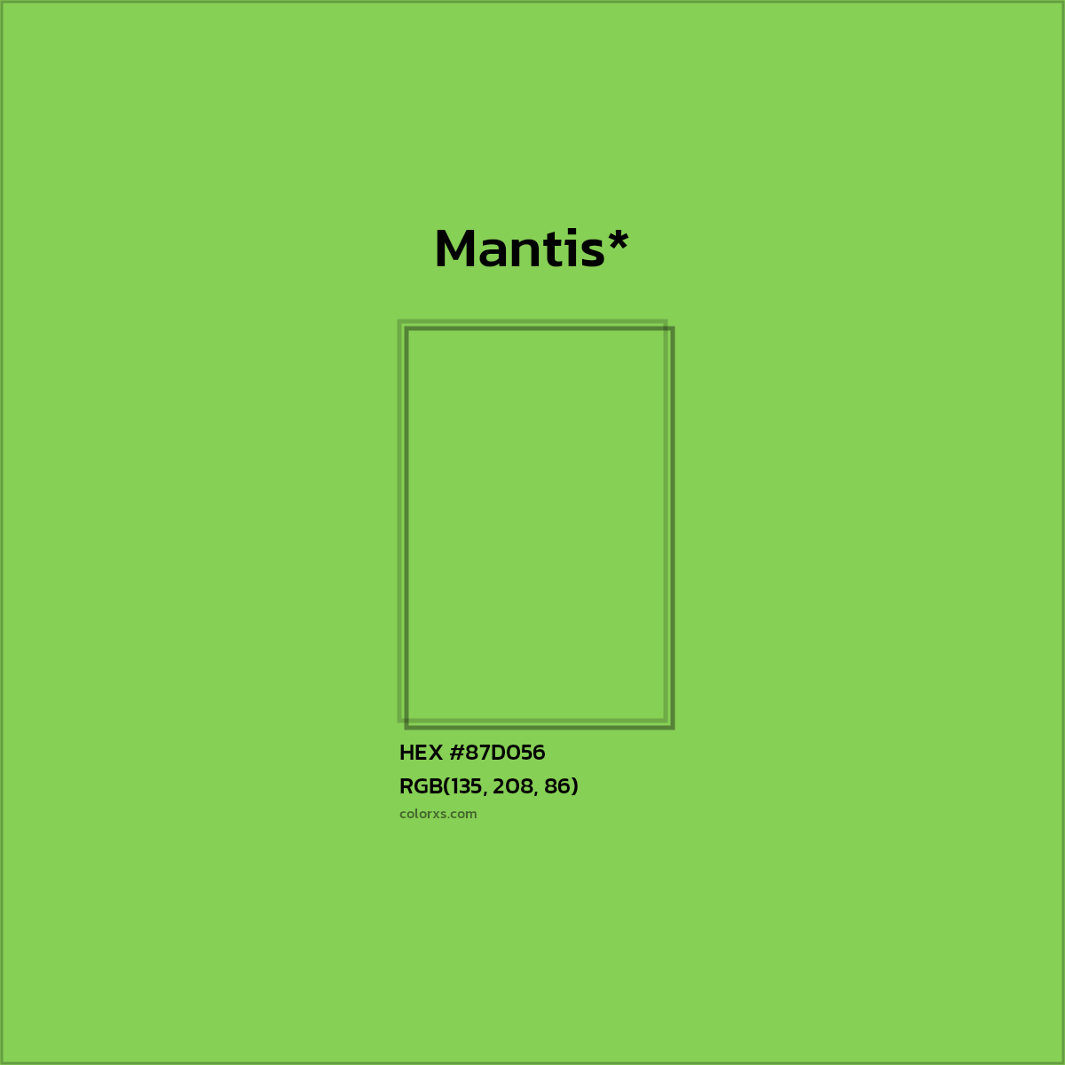 HEX #87D056 Color Name, Color Code, Palettes, Similar Paints, Images
