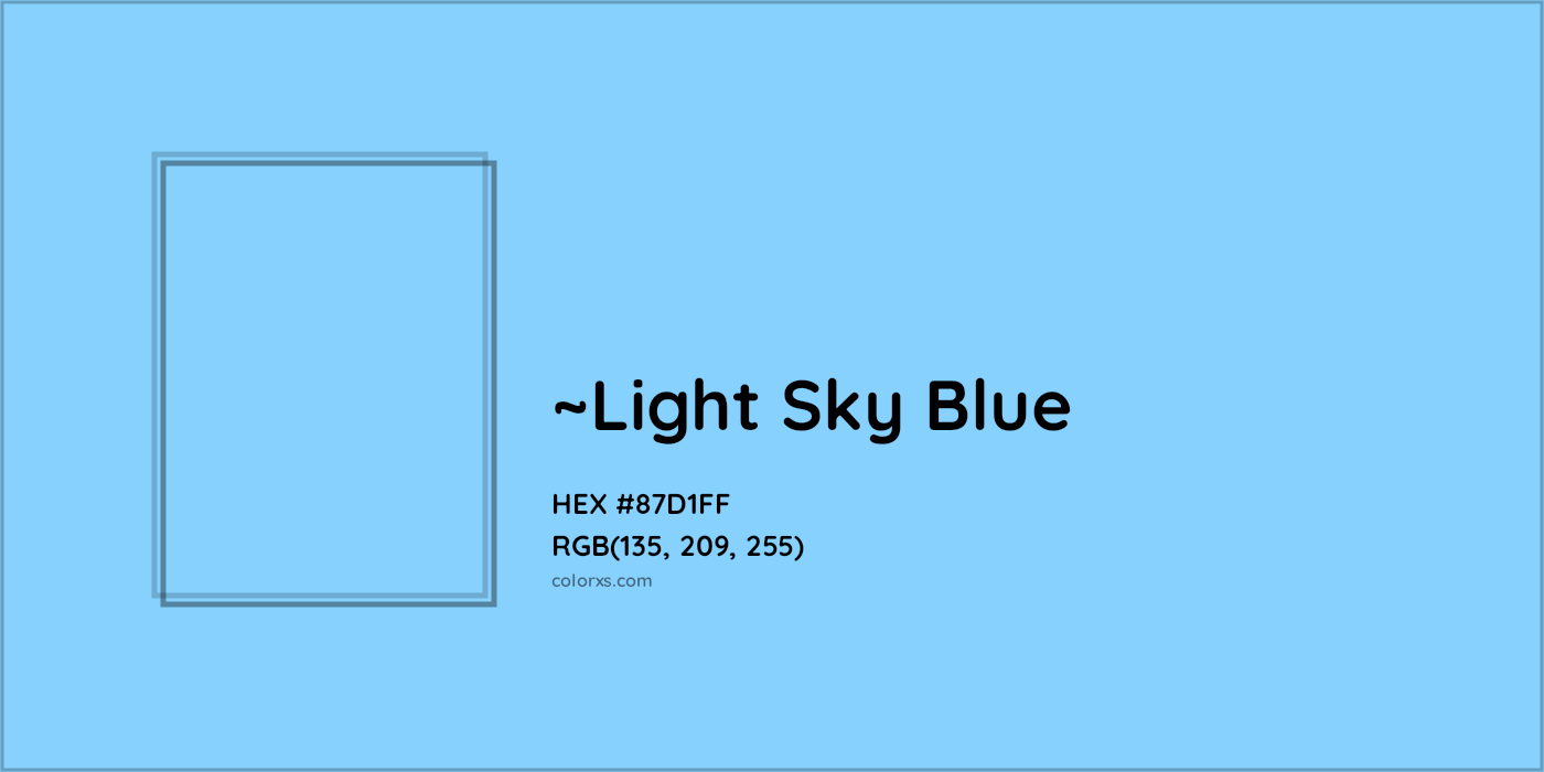 HEX #87D1FF Color Name, Color Code, Palettes, Similar Paints, Images