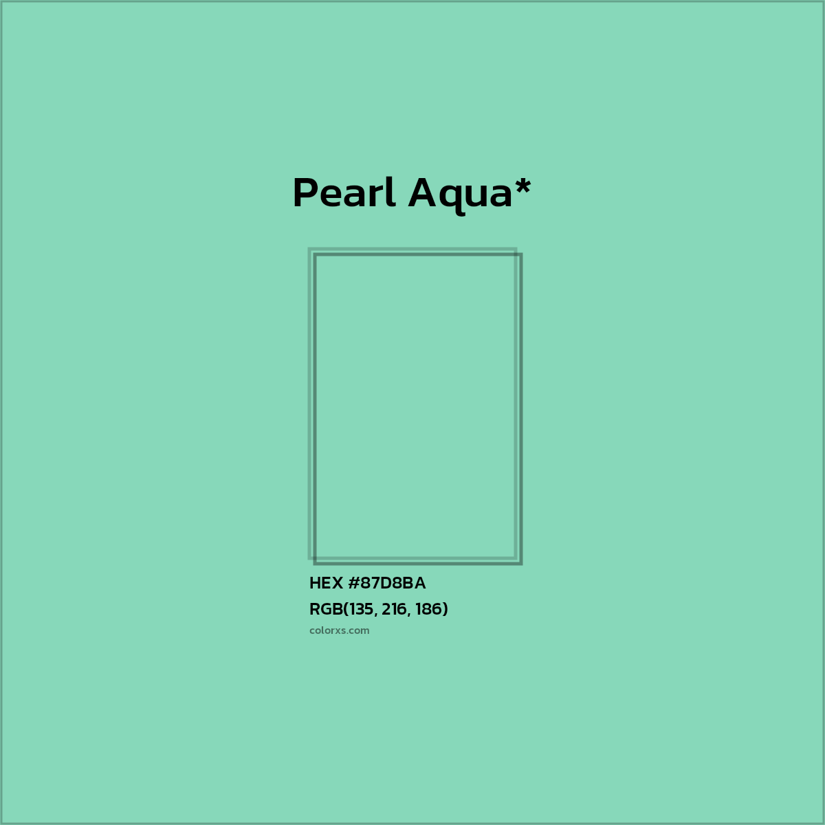 HEX #87D8BA Color Name, Color Code, Palettes, Similar Paints, Images