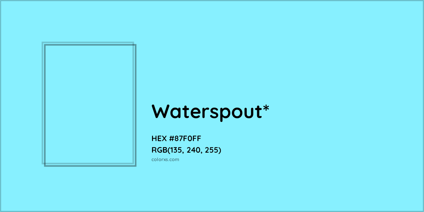 HEX #87F0FF Color Name, Color Code, Palettes, Similar Paints, Images