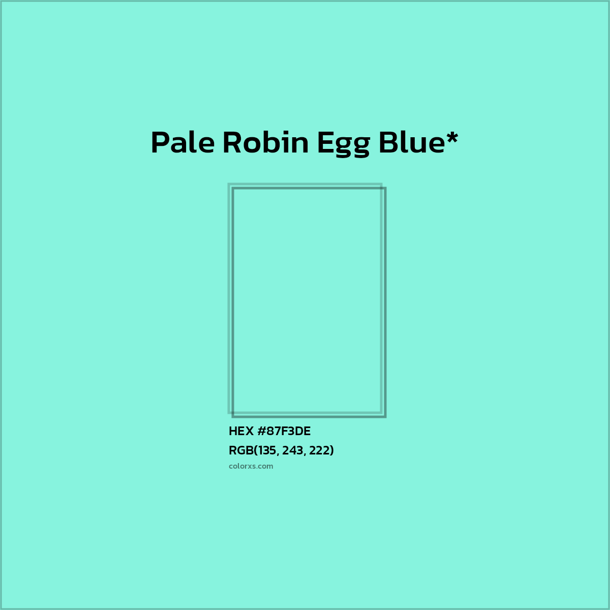 HEX #87F3DE Color Name, Color Code, Palettes, Similar Paints, Images