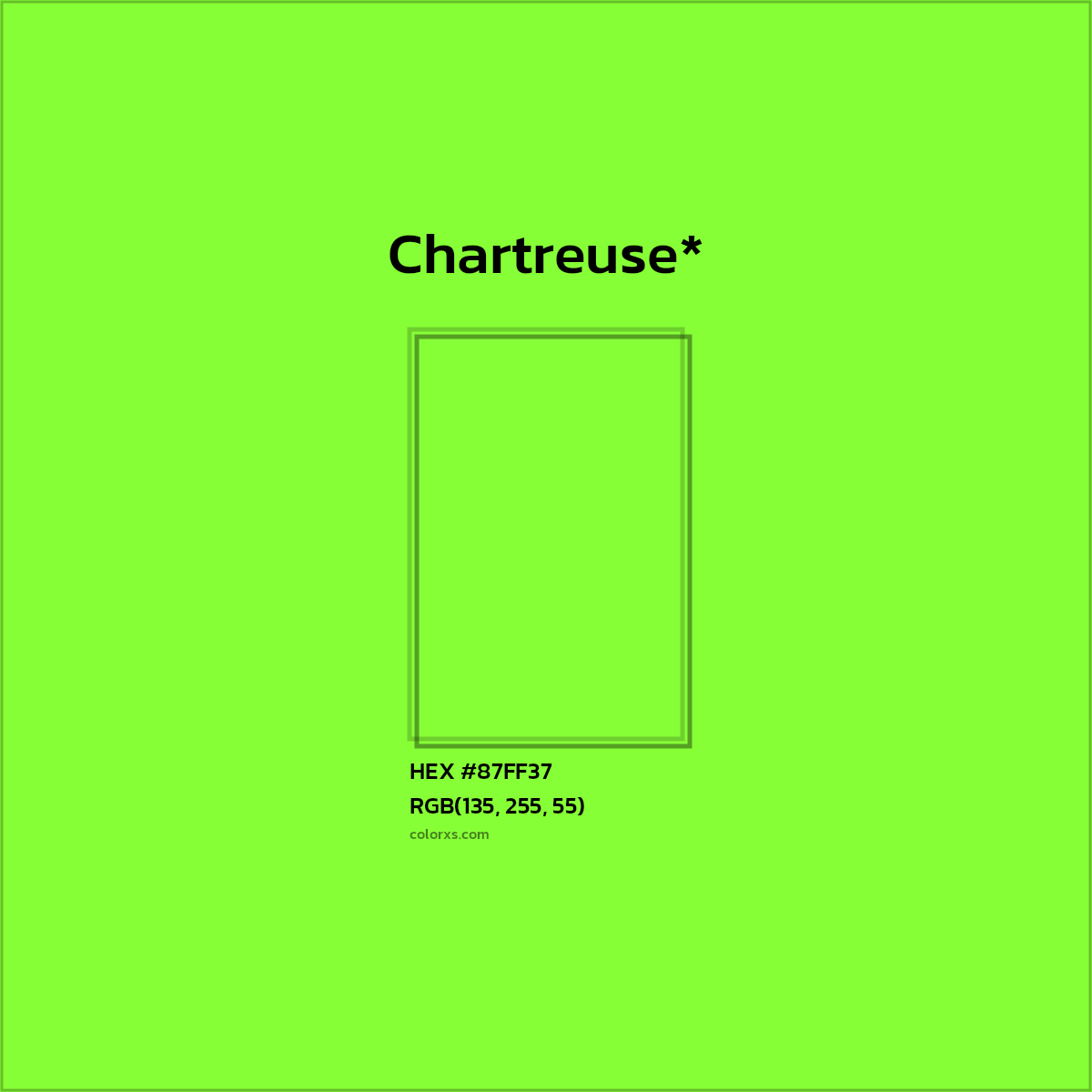 HEX #87FF37 Color Name, Color Code, Palettes, Similar Paints, Images