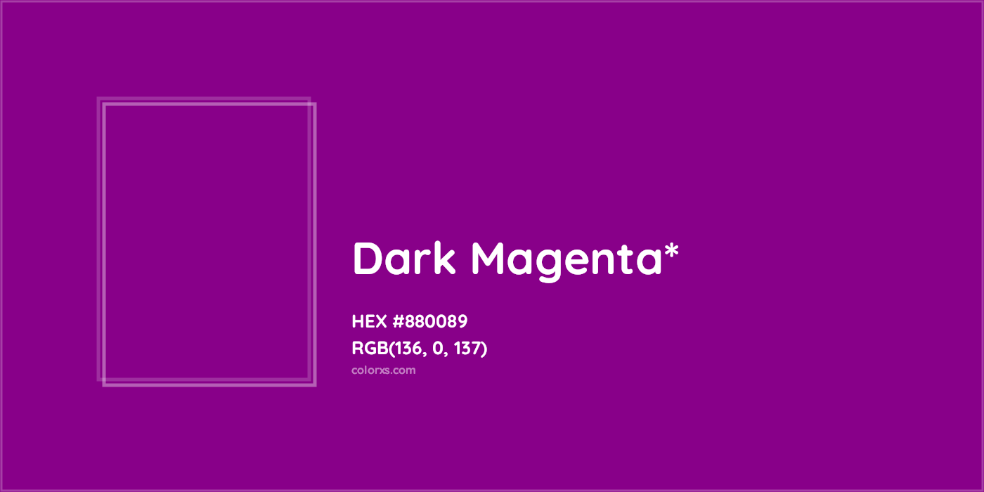 HEX #880089 Color Name, Color Code, Palettes, Similar Paints, Images