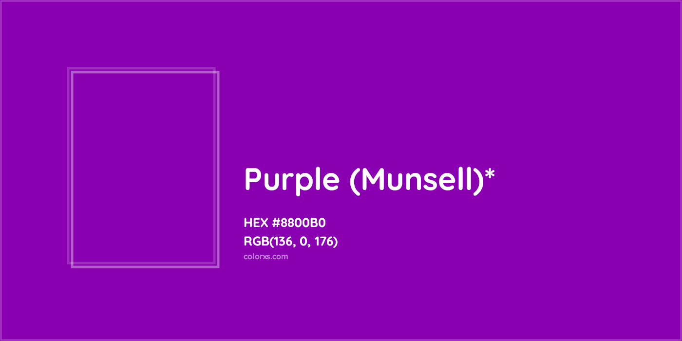 HEX #8800B0 Color Name, Color Code, Palettes, Similar Paints, Images
