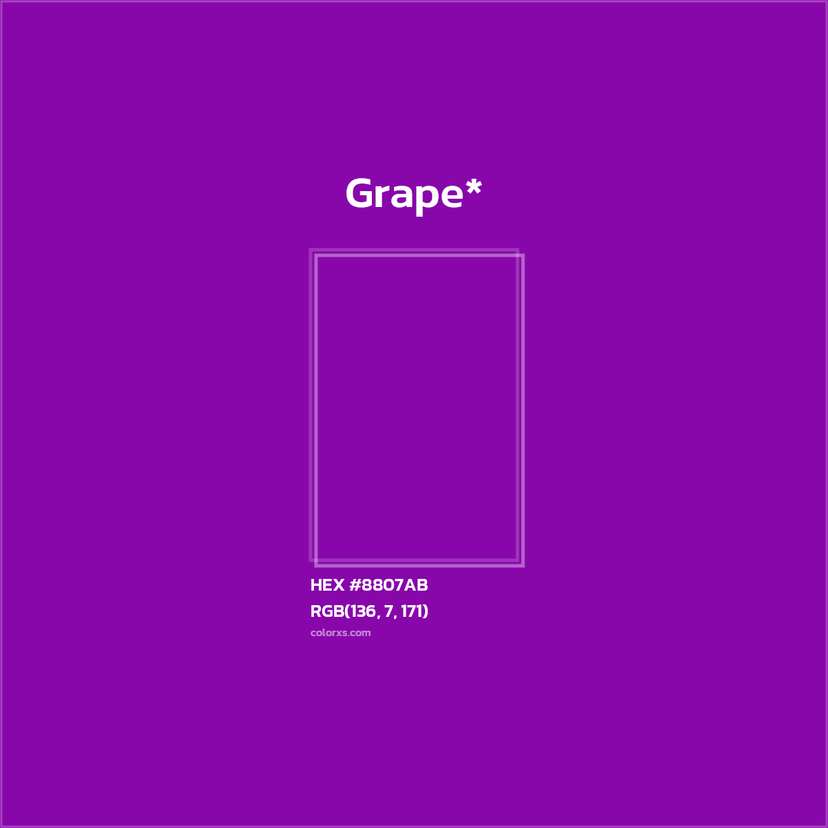 HEX #8807AB Color Name, Color Code, Palettes, Similar Paints, Images
