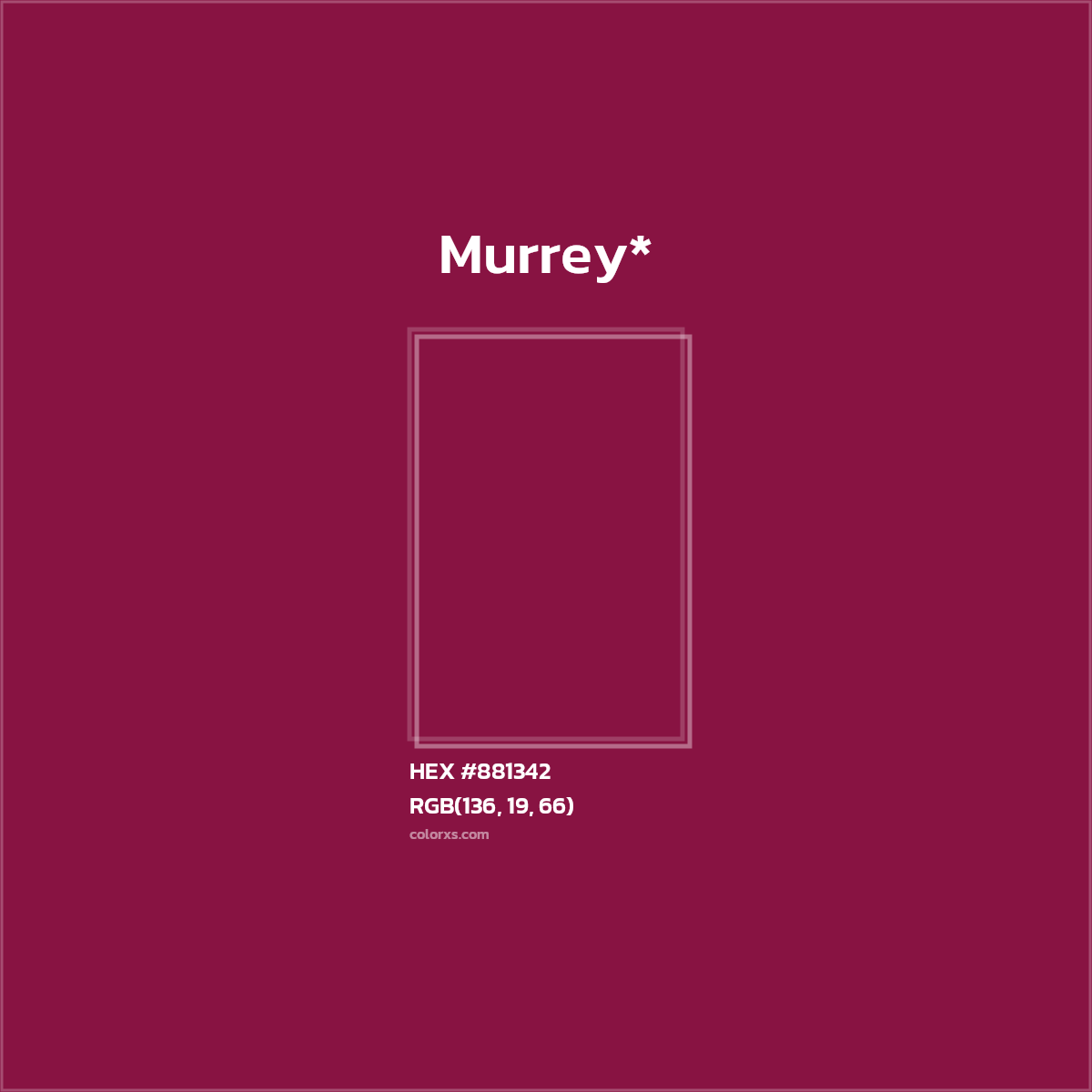 HEX #881342 Color Name, Color Code, Palettes, Similar Paints, Images