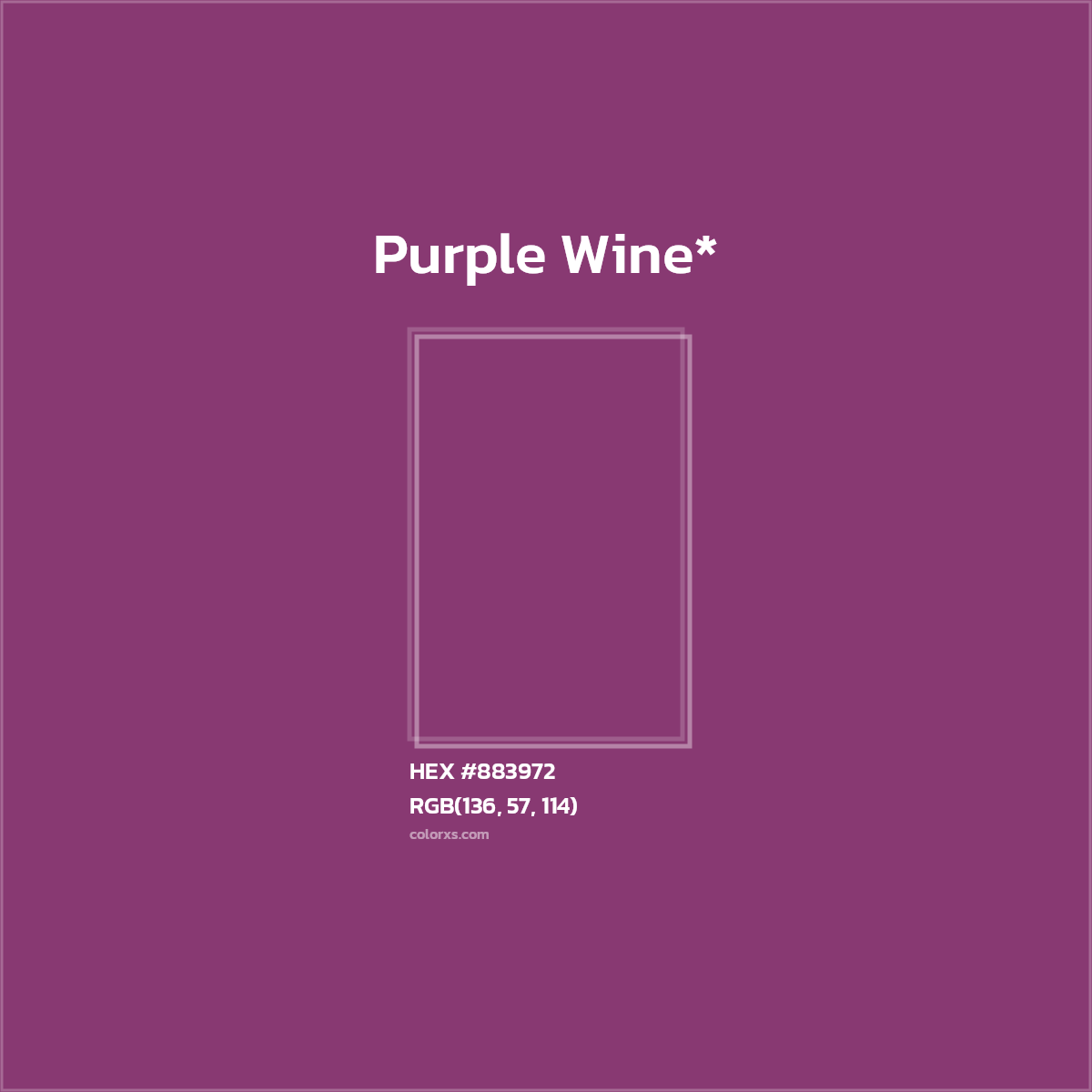 HEX #883972 Color Name, Color Code, Palettes, Similar Paints, Images